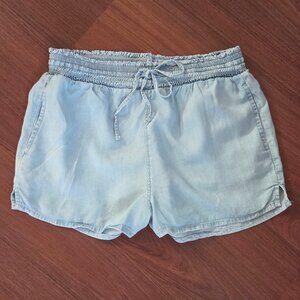 Juniors' SO® High Rise Smocked Waist Shorts